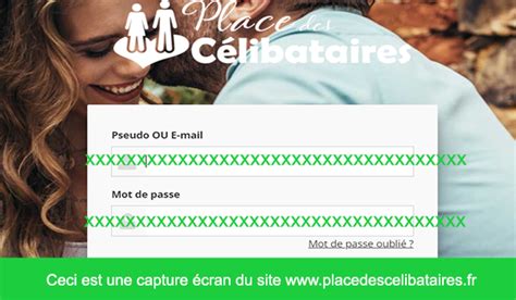 mon compte place des célibataires|Aide